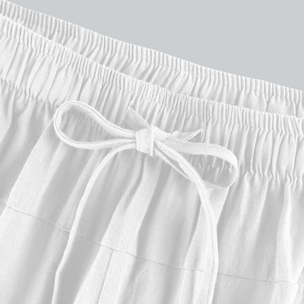 Men's Eight-inch Casual Loose Drawstring Summer Eight-inch Pants