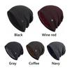 Unisex Cotton Wool Hat Skullies Men's Knitted Hat Winter Warm Hat Casual Beanies Thick Fleece Hat