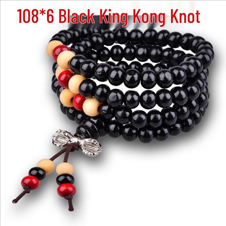 Браслет из 108 бусин сандалового дерева - Модный дизайн в три ряда для женщин