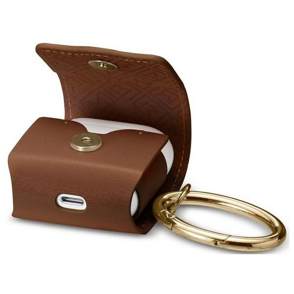 Etui do AirPods 1 Spigen PU Leather Brązowe