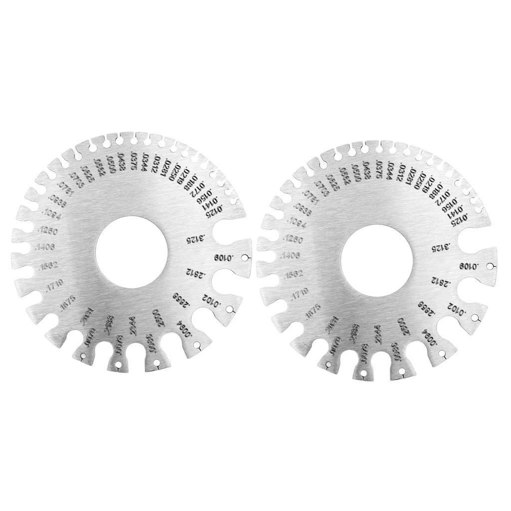 2 шт. Толщиномеры из нержавеющей стали Профессиональный стандартный толщиномер для сварки металлических листов