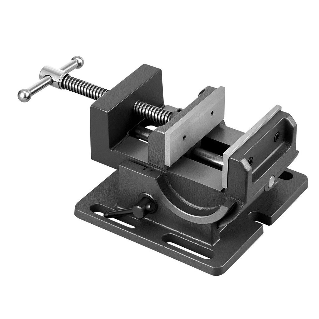 Tilting Vise, 4.25 Inch Jaw Width, Portable Drill Press Bench Vise, 090° Adjustable Tilt, Durable Cast Iron Construction, Workbench Vice for