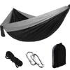 Camping Hammock Outdoor Portable Parachute Nylon Hammock Single Double Travel Hammock with Straps Hooks 300kg Capacity