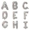 1/26Pcs 16 Inch Alphabet Foil Balloons Silver Aluminum Letter Balloons Reusable Decor Wedding Birthday Party Events