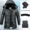 Autumn and Winter Camouflage Coats, Outdoor Cold and Waterproof Military Cotton Coats, Warm Cotton Coats, Thickened Workwear, Camouflage Cotton Coats
