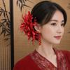 Simple Large Flower Hair Stick Fairy Simulation Flower Hanfu Hair Stick Bohemian Bohemian Style Simulation Flower Hairpins Beach