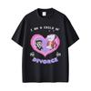 Game Deltarune Spamton and Tenna I Am Child of Divorce Funny Meme T-shirts Men Women Casual Cotton Vintage Oversized T Shirts
