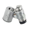 60 Times Mobile Phone Magnifying Glass Jewelry Pocket Microscope LED Light