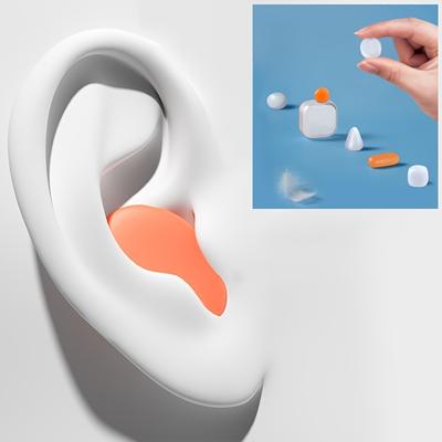 2/4/8 шт. Формуемые силиконовые затычки для ушей, Затычки для ушей для сна, плавания, водонепроницаемые, для путешествий, поездок на работу, принимающие форму для различных размеров ушей