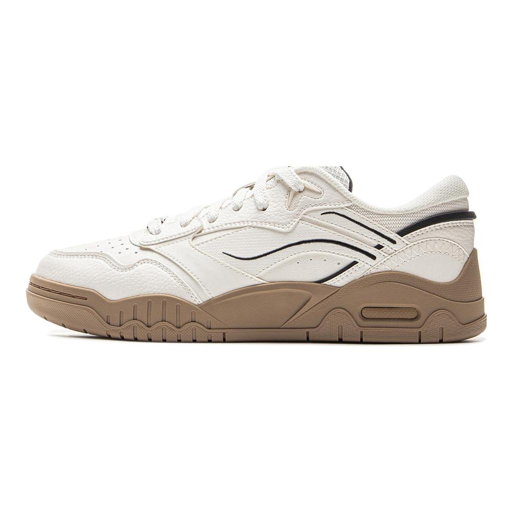 Li Ning Moon White 3 Скейтбордические кроссовки Мужские Низкие Mist White AGCV077-1