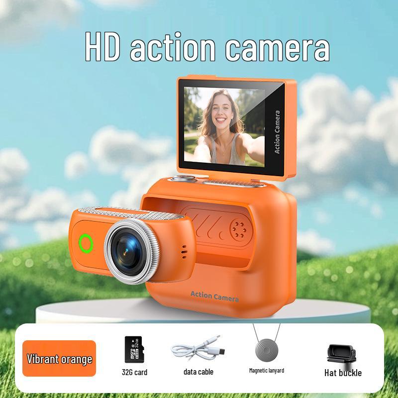 Detachable Magnetic Thumb Sport Camera with WiFi, Outdoor Cycling, Anti-Shake Digital Recorder