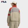 Fila Оригинальная Модная Личность Ретро Крутая Цветная Блочная Свободная Короткая Хлопковая Куртка с Воротником-стойкой Женские куртки Розовая F11W549906FLK
