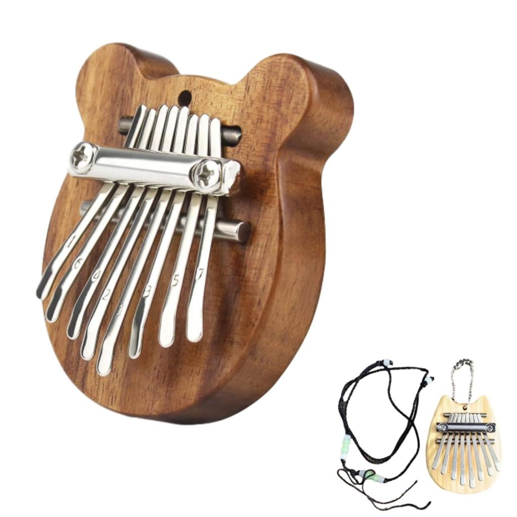 8 Key Portable Mini Wood Kalimba High Quality Exquisite Finger Thumb Piano Marimba Musical Good Accessories Pendant Gift