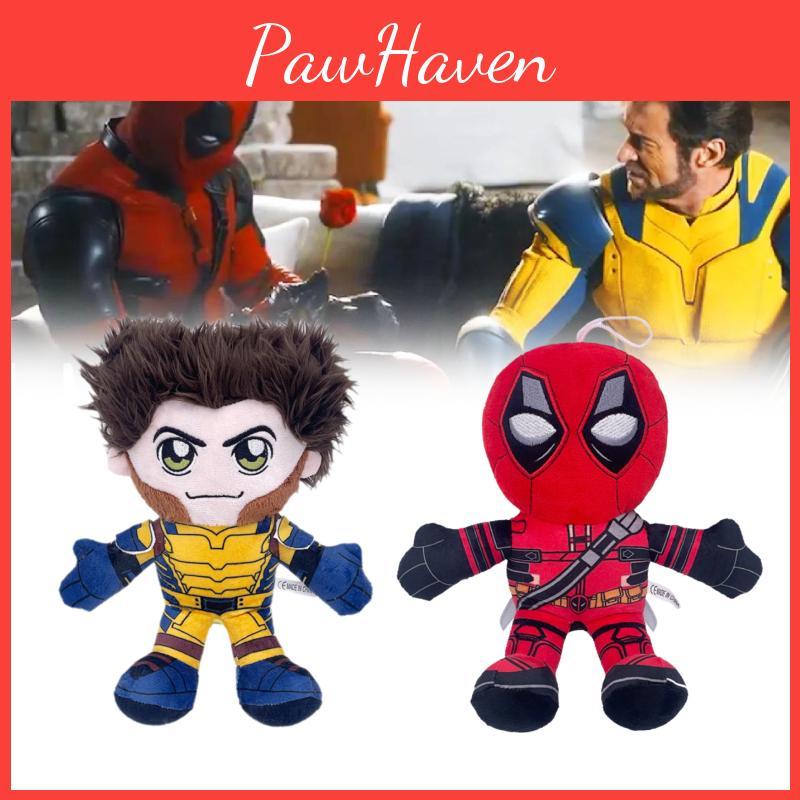 Плюшевые куклы Дэдпула и Росомахи, куклы-супергерои, мягкая игрушка, декор для аниме-фильма