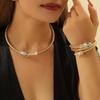 Эпатажный Панк Ближневосточный Металлический Набор Choker и Браслет в Форме Змеи с Алмазами для Женщин, Продается Отдельно