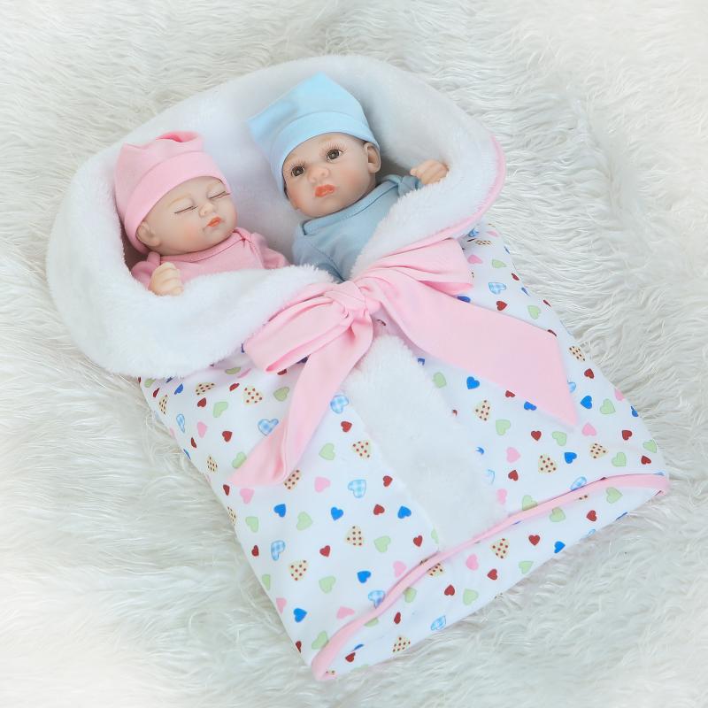 Mini Palm Baby Doll Simulation Cute Twin Baby Creative Personality Gift Play Toy
