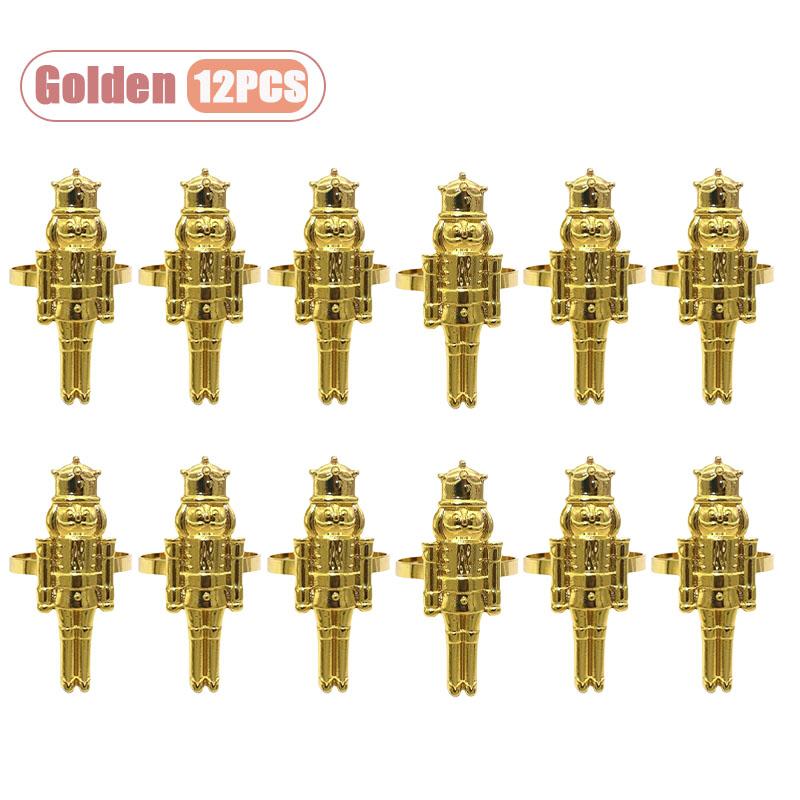 Рождественский Щелкунчик Кольцо для салфетки Креативный Солдат-Стражник Держатель для салфетки для Праздничного Украшения Стола Вечеринка Новый Год Декор для Обеда