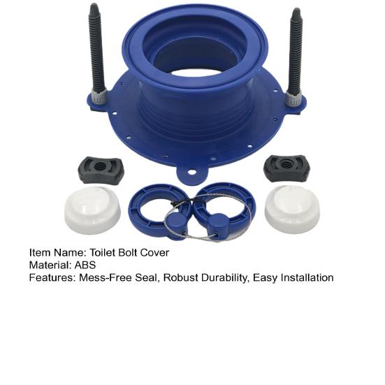 Комплект для ремонта фланца унитаза, сверхпрочное восковое уплотнительное резиновое кольцо, простая установка крышки болта унитаза, восковое кольцо для унитаза