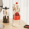 Multi-grid Automatic Lifting Makeup Brush Holder Plastic Makeup Brush Storage Tube  Tabletop