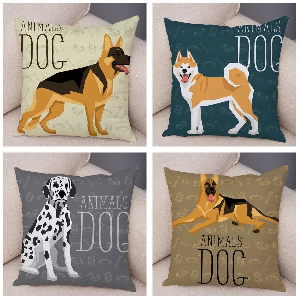 Диван домашняя наволочка цвет шнауцер далматинец наволочка декоративная мультяшная собака домашнее животное