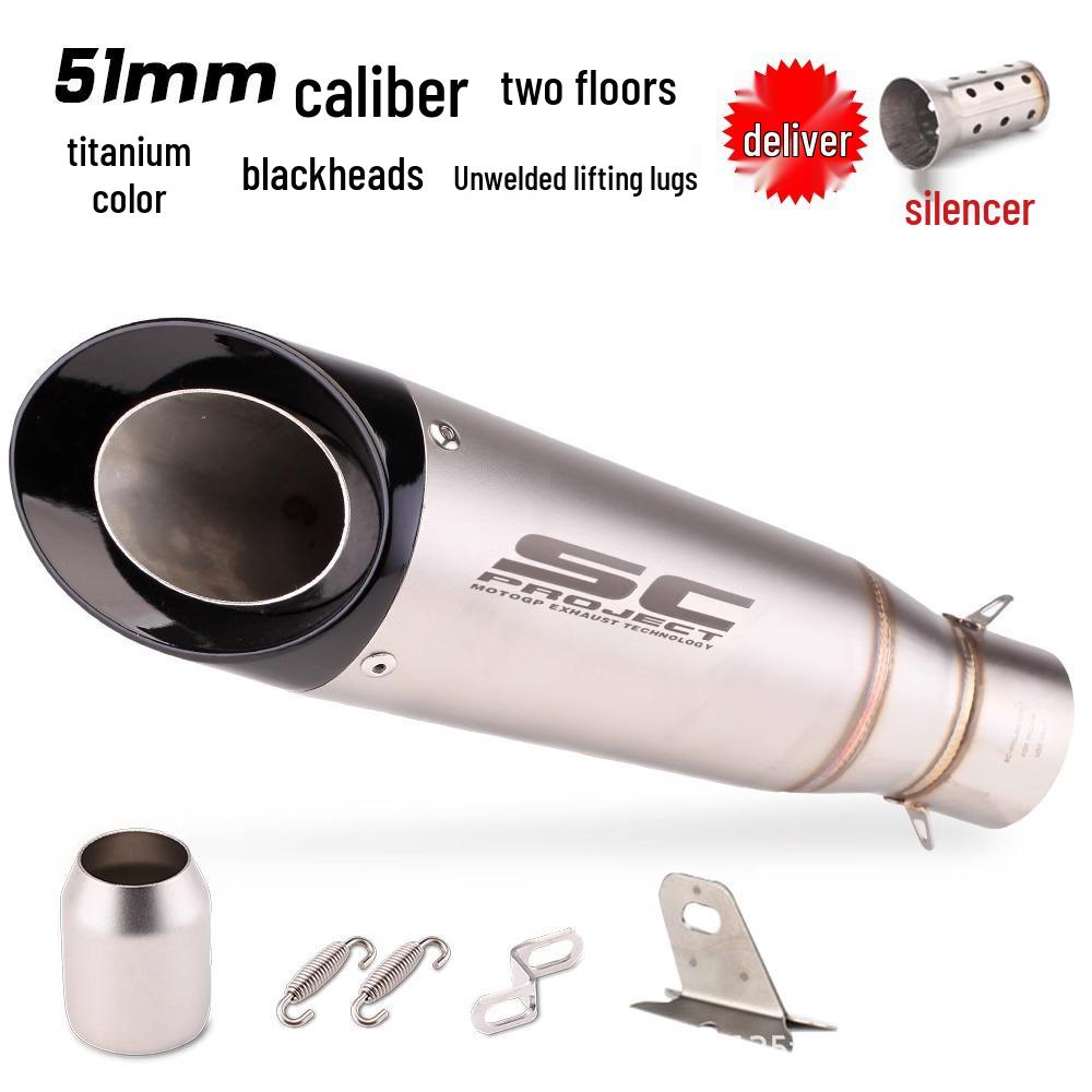 Выхлопная труба мотоцикла Ninja Z250/300/400 MT0709 R25/R3/R6 SC двух/трехслойная