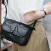 Commuting Small Square Leather Retro Crossbody Bag, Women's Leather Single-shoulder Japanese-style Postman Women's Bag