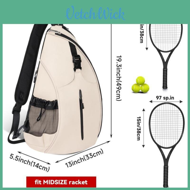 Mini Tennis Bag With Contrasting And Shoulder Strap For Daily Use