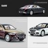 ABAB1 1:24 S680 Luxury Sedan Simulation Diecast Metal Alloy Model Car Sound Light Collection Kids Toy Gift