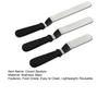 3Pcs Icing Spatula Set Stainless-Steel Offset Spatula Angled Cake Spatulas with Ergonomic Handle Easy To Clean Cake Spatulas Frosting Smoother