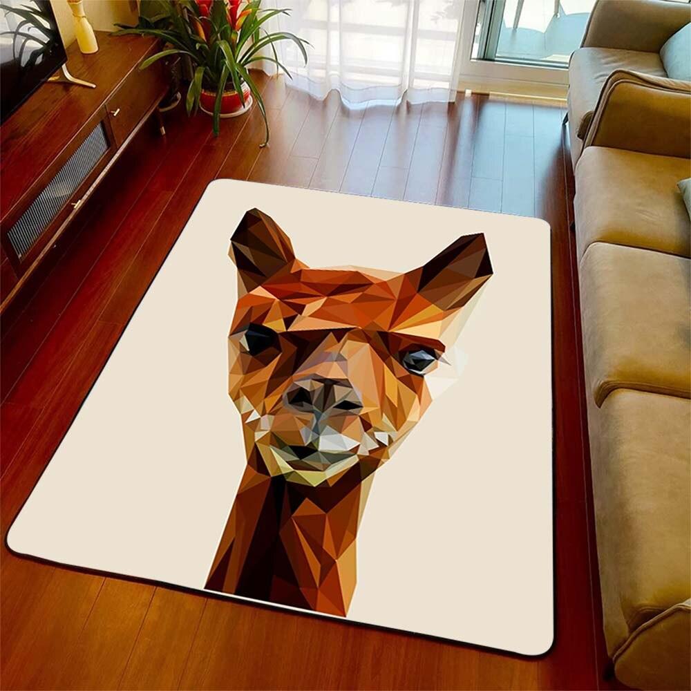 Ковер из альпаки с 3D принтом, украшение в виде животных, коврик, забавный коврик на день рождения для друга, гостиная, спальня, детская комната, коврики, коврик для домашнего декора