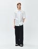 ZIOSONGZIO Scherzo Artwork Poplin Half Shirt White Zi3Sh302Wh