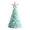 Sea Glass Coastal Beach Holiday Craft Kit DIY Christmas Tree Foam Cone Starfish Topper for Adults Set
