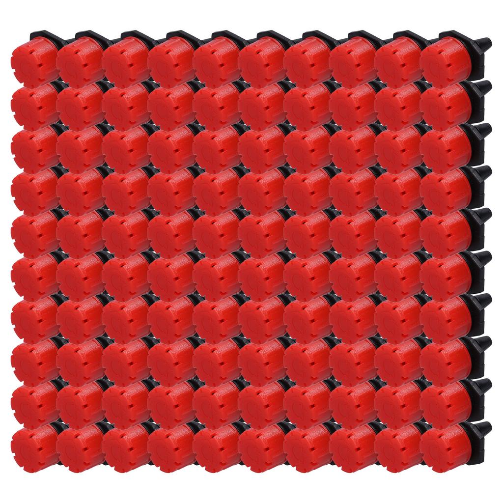 100Pcs 8 Hole Drip Irrigation Emitter Adjustable Drip Irrigation Sprinkler for Garden Greenhouse