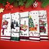 5PCS Christmas Kitchen Towels Festive Dishcloth Santa Claus Elk Snowman Gnome Christmas Towels for Holiday Party Home Dining