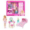 Mattel Barbie Барби Милая розовая кукла в фильме играет в возрасте лет и в спальне HPT55/Появилась «Барби»! ? [Набор для переодевания] [3 шт.]