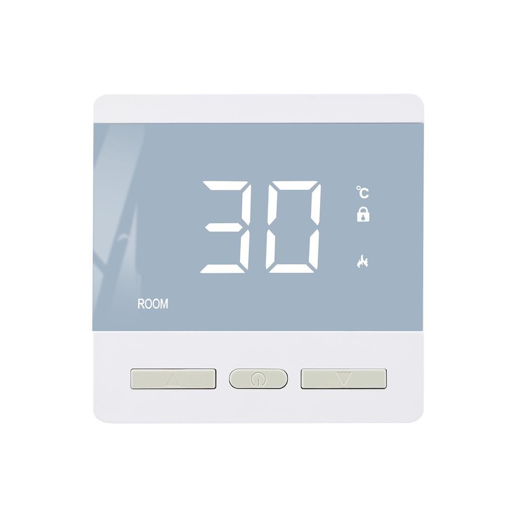 Minco Heat 220В±20% 50Гц МАКС. 25А 44-светодиодный экран Ручной режим кнопок для термостата напольного отопления с внешним датчиком 3 м