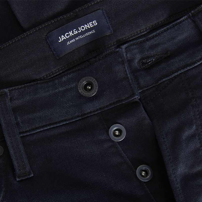 Мужские темно-синие зауженные джинсы JACK & JONES