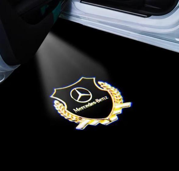 Светодиодные приветственные огни для Mercedes C-Class W203, CLK, SLK, SLR - Проекторы в двери