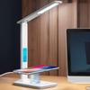 Светодиодная настольная лампа с беспроводным зарядным устройством и портом USB, ночник у кровати, сенсорная регулировка яркости, защита глаз для игр, чтения, дома