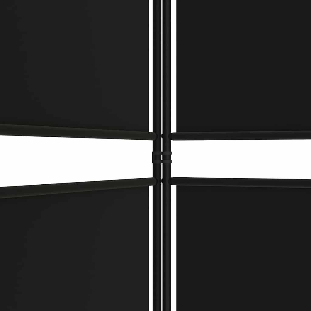Vidaxl Parawan 5-Panelowy, Czarny, 250 X 180 Cm, Tkanina