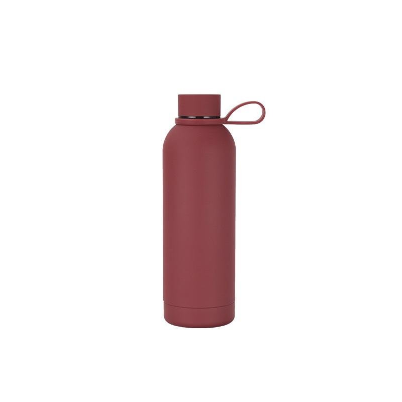 Stainless Steel USA Style Small Mouth Bottle Outdoor Sports Portable Thermos Cup Lifting Ring Water Bottle