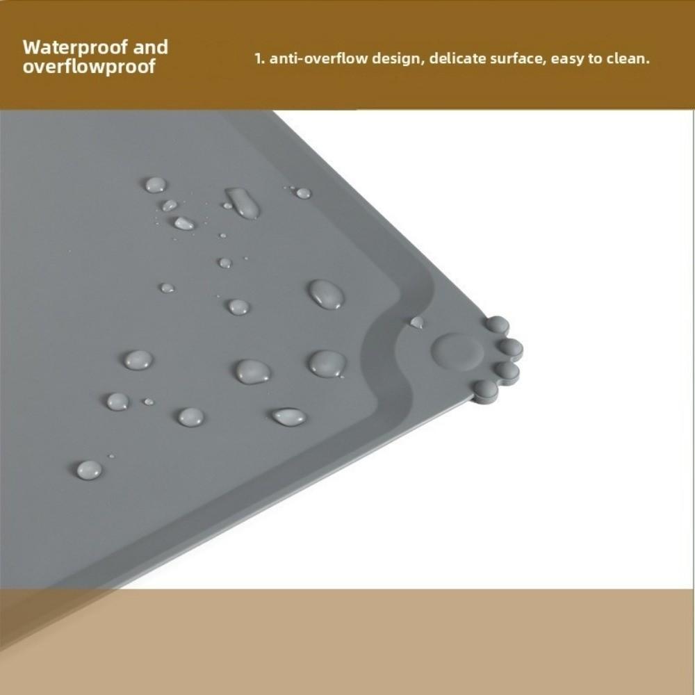 Силиконовый коврик под миску для питомца, нескользящий коврик для пола, новый коврик для кошек и собак для миски для кормления питомца