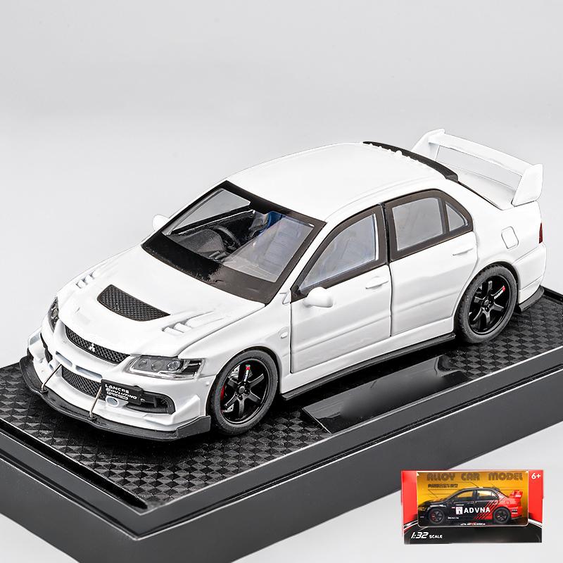 1:32 Мицубиси Лансер Эволюшн EVO Трассовая Окрашенная Спортивная Металлическая Сплавная Литая Модель Автомобиля Миниатюрное Транспортное Средство Mini GT Подарок Другу