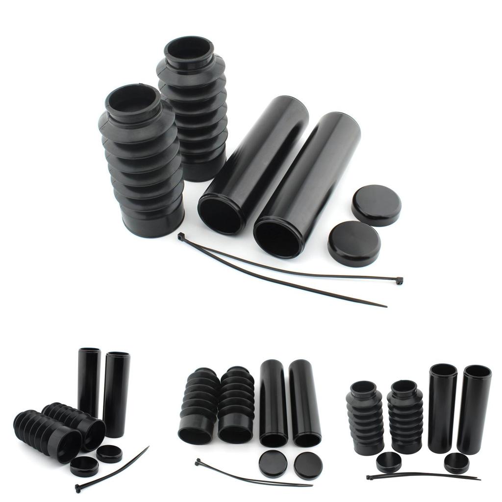 Стильный черный комплект из шести частей: чехлы на передние амортизаторы для Harley Night Rod J5