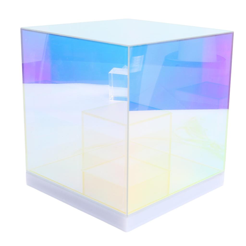 3D Cube LED Настольная лампа RGB Цветная Прозрачная Современная USB Квадратная Настольная Лампа Ночник для Спальни Гостиной