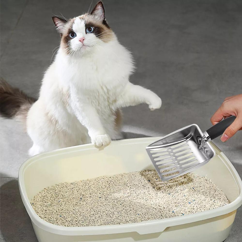 Long Handle Cat Litter-Scoop Openworked Scooper Creative Sifter Shovel Pet