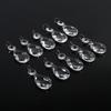 10Pcs Clear Glass Crystal Prisms Chandelier Pendant Light Lamp Part Drops DIY Accessories