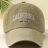 Unisex Embroidered Baseball Cap "California West Coast" Lettering Duckbill Cap  for Women & Men