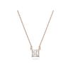 Stilla Attract Clear Crystals And Rose Gold Tone Necklace 5510698 For Women