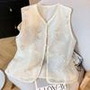 2025 Vest Thin Embroidered Vest Vest Retro New Vest Women's Summer